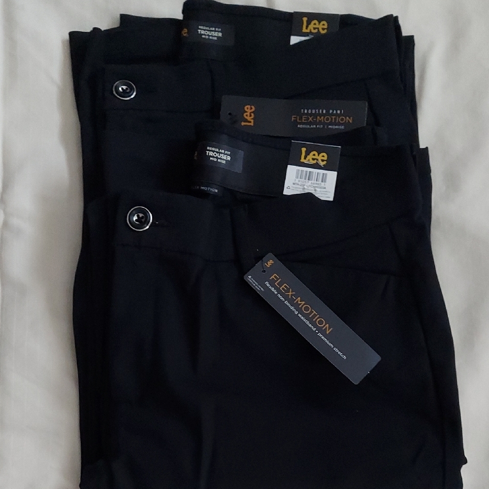Women's Black Flex Motion Trousers